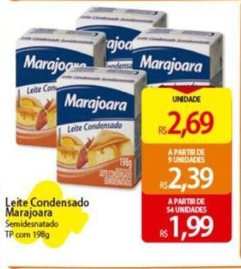 Atacadão Leite Condensado Marajoara Semidesnatado Tp com 198g oferta