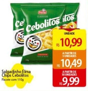 Salgadinho Elma Chips Cebolitos Pacote com 110g