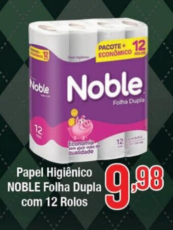 Supermercados Unidos Papel Higiênico NOBLE Folha Dupla com 12 Rolos oferta