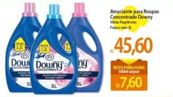 Atacadão Amaciante para Roupas Concentrado Downy Várias fragrâncias Frasco com 3L oferta