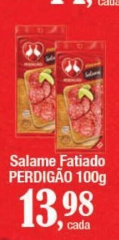 Supermercados Unidos Salame Fatiado PERDIGÃO 100g oferta
