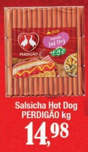 Supermercados Unidos Salsicha Hot Dog PERDIGÃO kg oferta