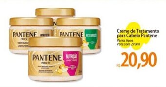 Atacadão Creme de Tratamento para Cabelo Pantene Vários tipos Pote com 270ml oferta