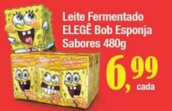 Supermercados Unidos Leite Fermentado ELEGÊ Bob Esponja Sabores 480g oferta