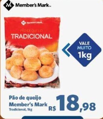 Sam's Club Pão de queijo Member's Mark Tradicional, 1kg oferta