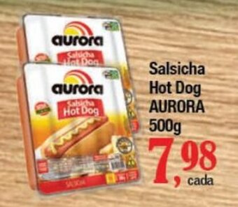 Supermercados Unidos Salsicha Hot Dog AURORA 500g oferta