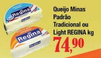 Supermercados Unidos Queijo Minas Padrão Tradicional ou Light REGINA kg oferta