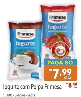 Supermercados Condor logurte com Polpa Frimesa 1.000g-Sabores - Sachê oferta