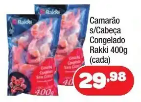Costazul Supermercados Camarao s/ cabeca Congelado Rakki 400g (cada) oferta
