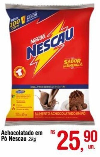 Fort Atacadista Achocolatado em pó Nescau 2kg oferta