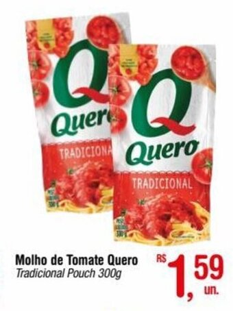 Fort Atacadista Molho de Tomate Quero Tradicional Pouch 300g oferta