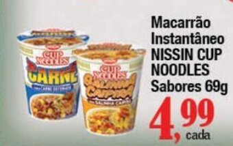 Supermercados Unidos Macarrão Instantâneo NISSIN CUP NOODLES Sabores 69g oferta