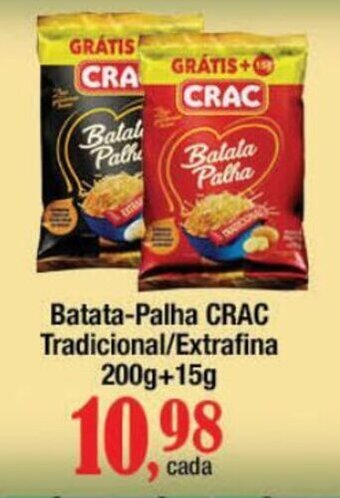 Supermercados Unidos Batata-Palha CRAC Tradicional/Extrafina 200g+15g oferta