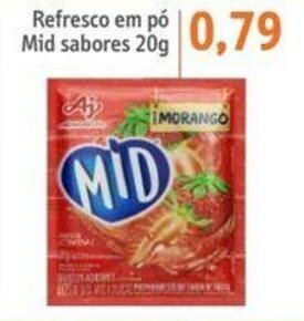 Sonda Refresco em pó Mid sabores 20g oferta