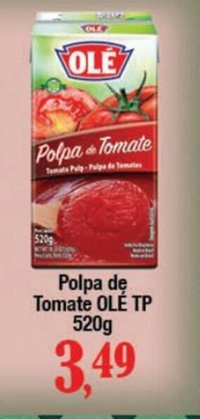 Supermercados Unidos Polpa de Tomate OLÉ TP 520g oferta