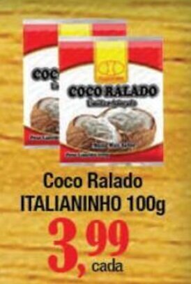 Supermercados Unidos Coco Ralado ITALIANINHO 100g oferta