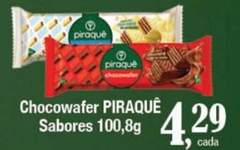 Supermercados Unidos Chocowafer PIRAQUÊ Sabores 100,8g oferta