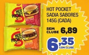Costazul Supermercados Hot Pocket Sadia sabores 145g (cada) oferta