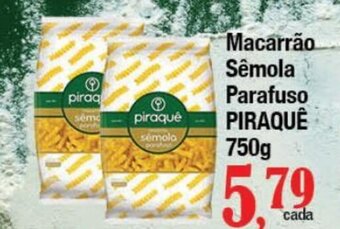 Supermercados Unidos Macarrão Sêmola Parafuso PIRAQUÊ 750g oferta