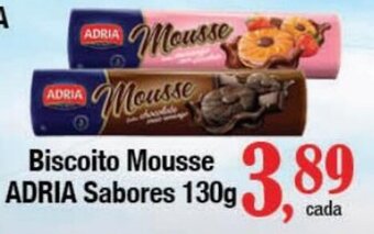 Supermercados Unidos Biscoito Mousse ADRIA Sabores 130g oferta