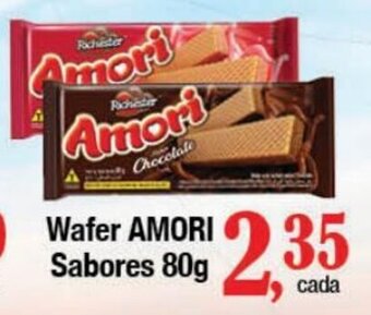 Supermercados Unidos Wafer AMORI Sabores 80g oferta