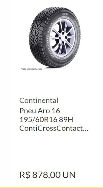 Continental Pneu Aro 16 195/60R16 89H ContiCrossContact...