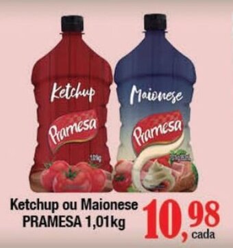 Supermercados Unidos Ketchup ou Maionese PRAMESA 1,01kg oferta