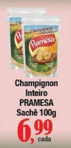 Supermercados Unidos Champignon Inteiro PRAMESA Sachê 100g oferta