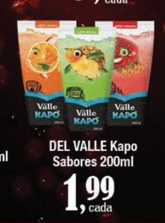 Supermercados Unidos DEL VALLE Kapo Sabores 200ml oferta