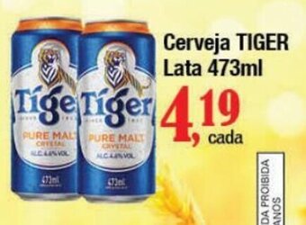 Supermercados Unidos Cerveja TIGER Lata 473ml oferta