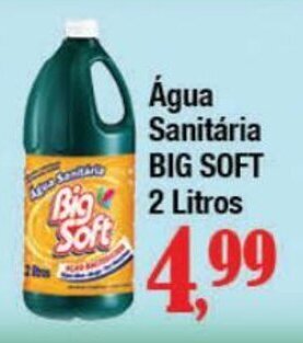 Supermercados Unidos Água Sanitária BIG SOFT 2 Litros oferta