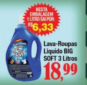 Supermercados Unidos Lava-Roupas Líquido BIG SOFT 3 Litros oferta