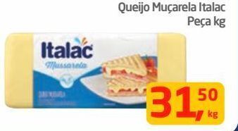 Tenda Atacado Queijo muçarela italac peça kg oferta
