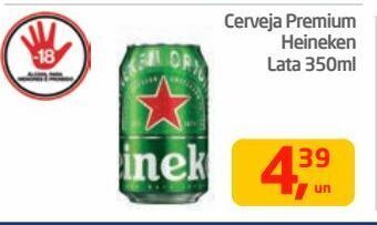 Tenda Atacado Cerveja premium heineken lata 350ml oferta