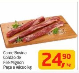 Tenda Atacado Carne bovina cordão de filé mignon peça a vácuo kg oferta