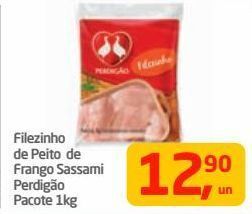 Tenda Atacado Filezinho de peito de frango sassami perdigão pacote 1kg oferta