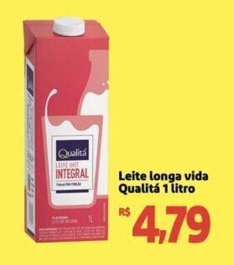 Extra Supermercado Leite longa vida Qualitá 1 litro oferta