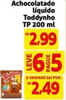 Achocolatado líquido Toddynho TP 200 ml