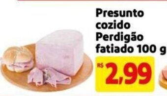 Extra Supermercado Presunto cozido Perdigão fatiado 100 g oferta