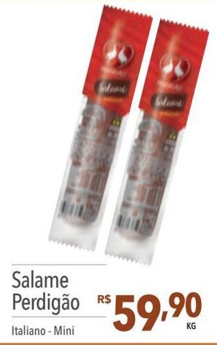Supermercados Condor Salame Perdigão Italiano - Mini oferta