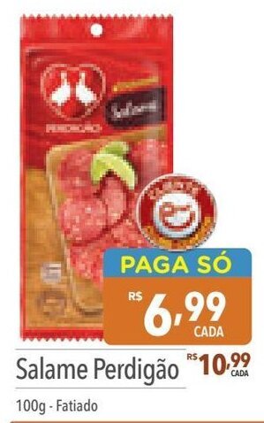 Supermercados Condor Salame Perdigão 100g - Fatiado oferta
