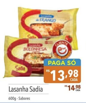Lasanha Sadia 600g - Sabores