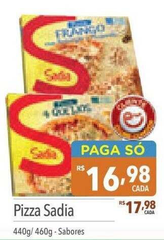 Supermercados Condor Pizza Sadia 440g/460g-Sabores oferta