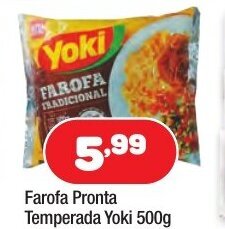 Costazul Supermercados Farofa Pronta Temperada Yoki 500g oferta
