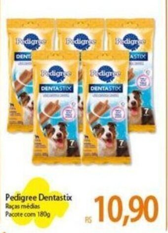 Atacadão Pedigree Dentastix Raças médias Pacote com 180g oferta