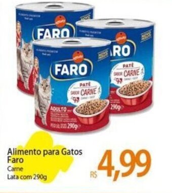 Alimento para Gatos Faro Carne Lata com 290g