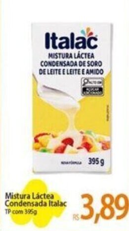 Atacadão Mistura Láctea Condensada Italac TP com 395g oferta