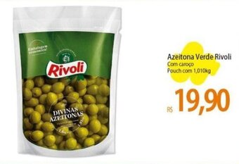 Azeitona Verde Rivoli Com caroço Pouch.com 1,010kg