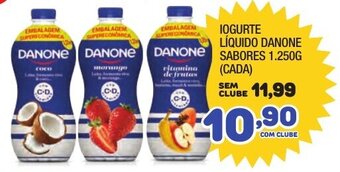 Costazul Supermercados Iogurte Liquido Danone Sabores 1.250g (cada) oferta