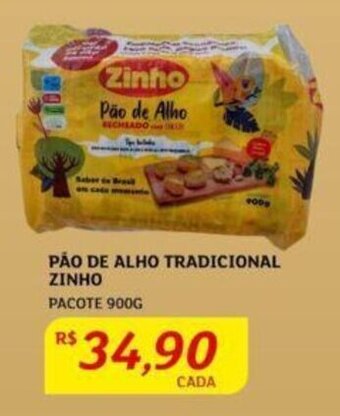 Assaí Atacadista PÃO DE ALHO TRADICIONAL ZINHO PACOTE 900G oferta